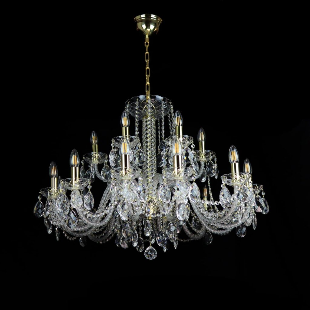 Handcrafted chandelier celebrating timeless elegance