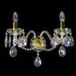 Luxury interior lighting with crystal elements