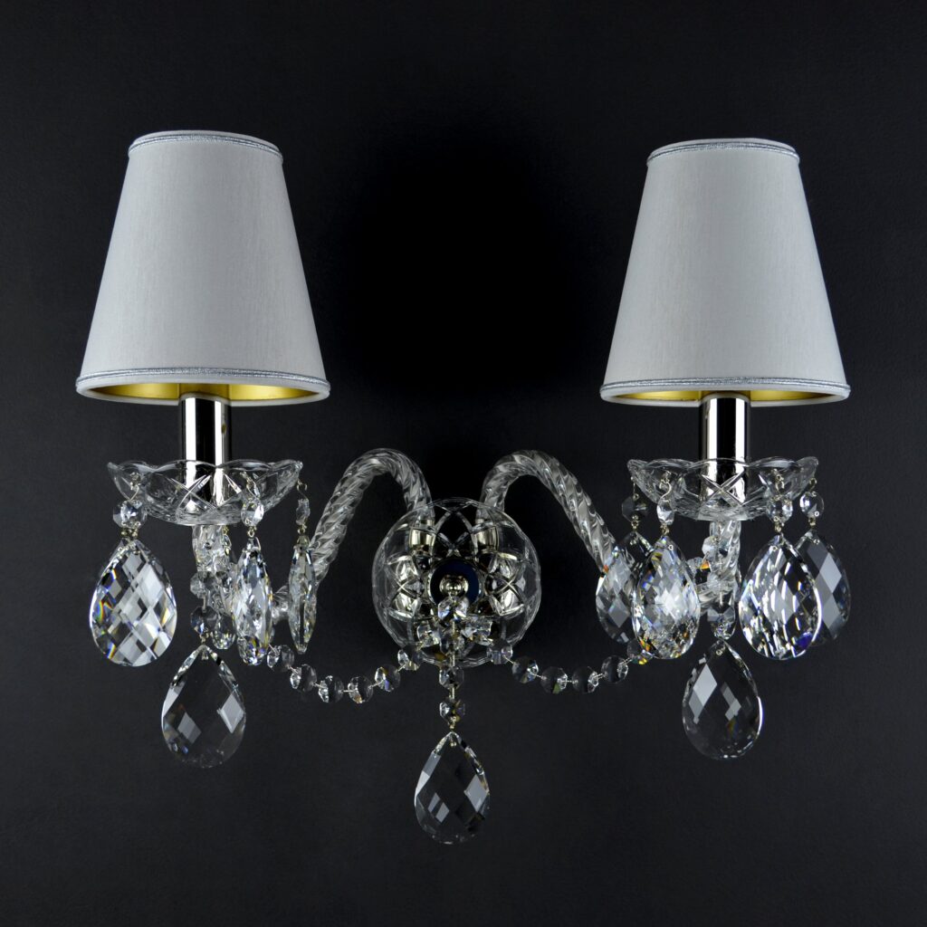 Crystal chandelier illuminating premium interiors