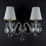 Crystal chandelier illuminating premium interiors