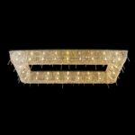 Crystal masterpiece illuminating stylish interiors