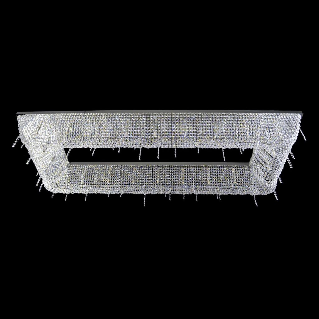 Luxury interior lighting with crystal elements
