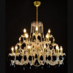 Luxury interior decor with bespoke chandelier