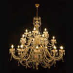 Handcrafted chandelier made from fine crystal