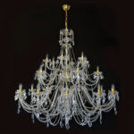 Luxury crystal chandelier by Magnolia Blossom Interiors