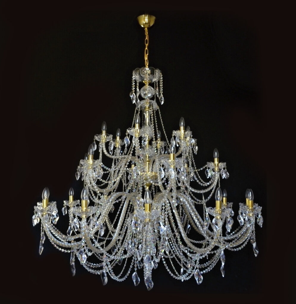 Luxury crystal chandelier by Magnolia Blossom Interiors
