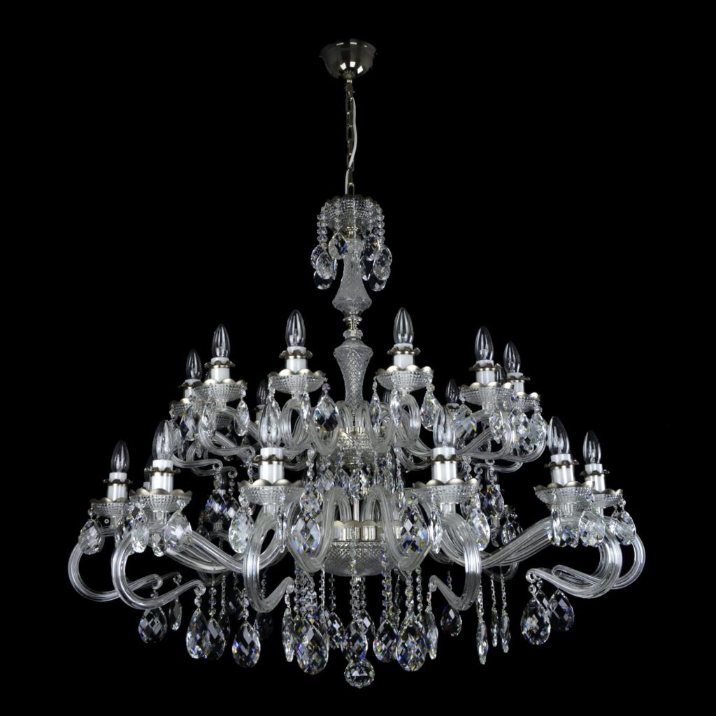 Luxury interior decor with bespoke chandelier