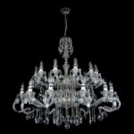 Luxury interior decor with bespoke chandelier