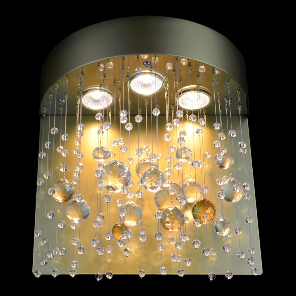 Elegant lighting centerpiece by Magnolia Blossom Interiors