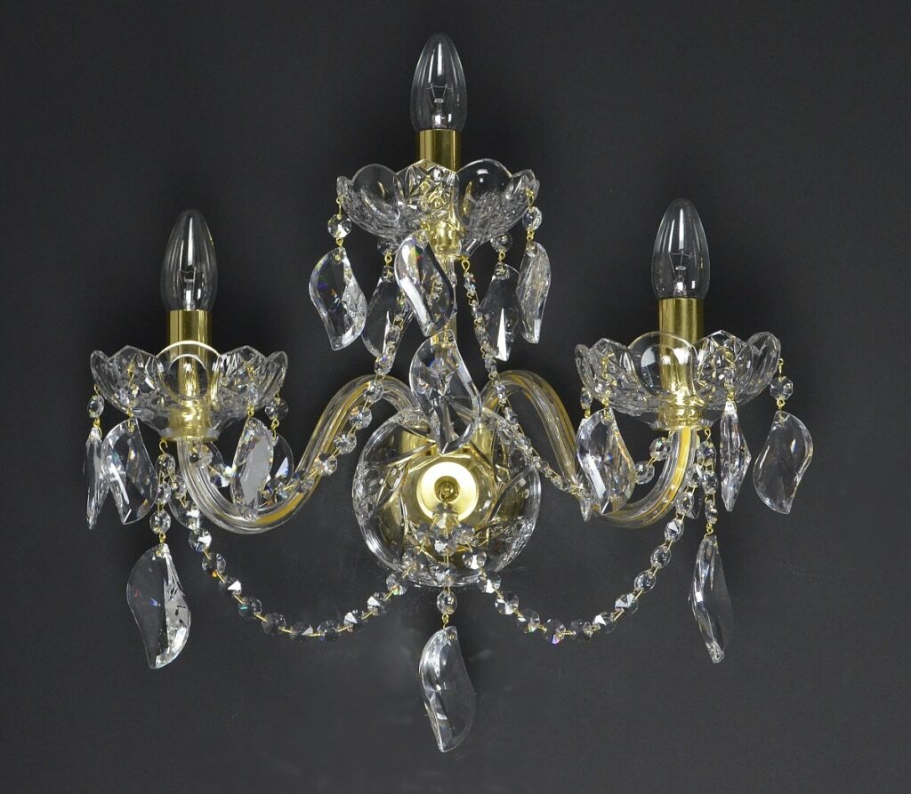 Crystal chandelier illuminating premium interiors