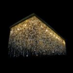 Luxury crystal chandelier by Magnolia Blossom Interiors