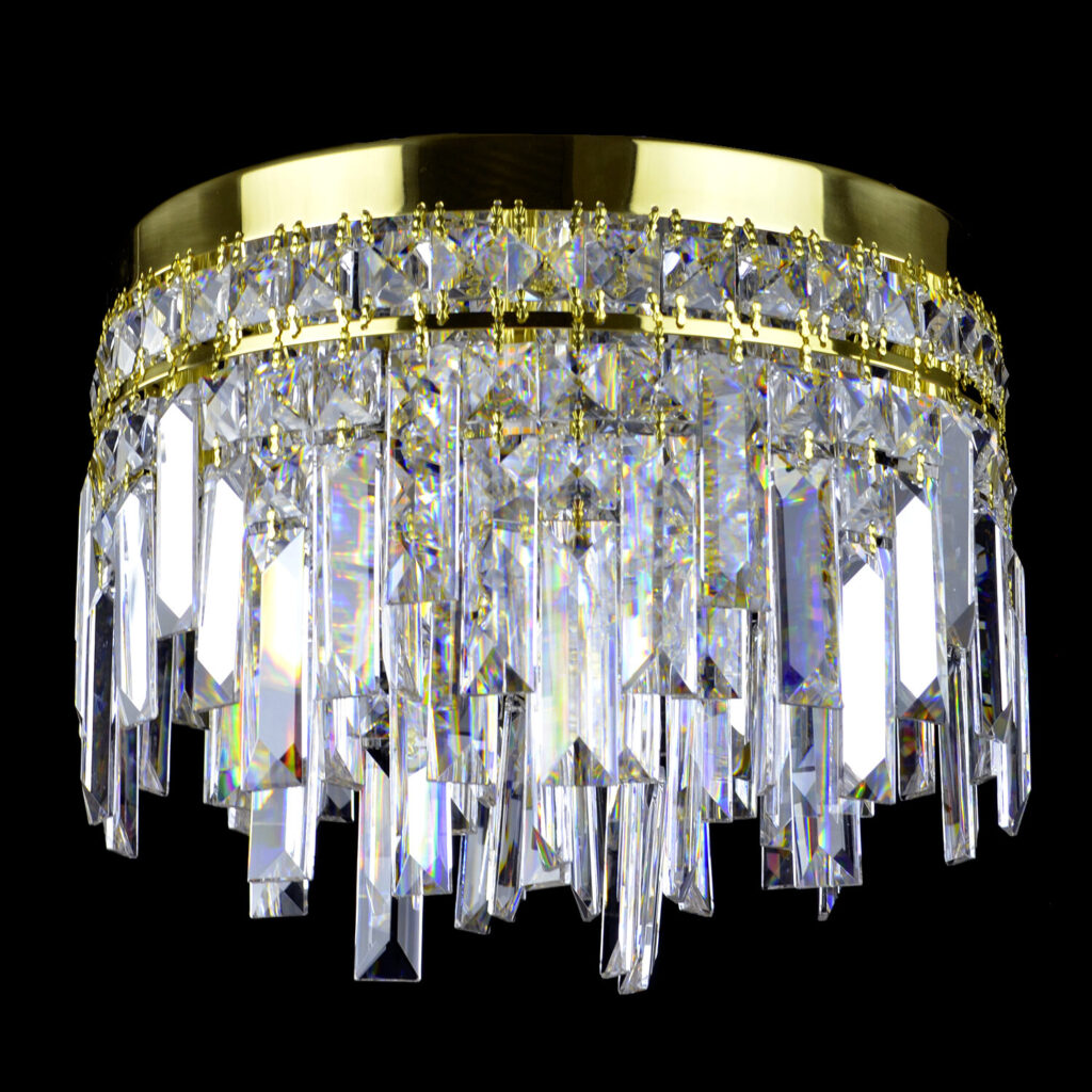 Handcrafted chandelier made from fine crystal
