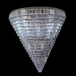 Elegant light fitting made from fine materials