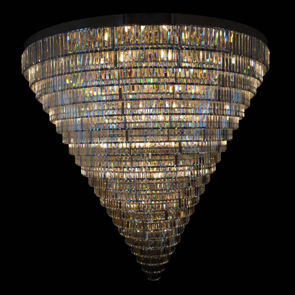 Luxury chandelier designed for architectural interiors