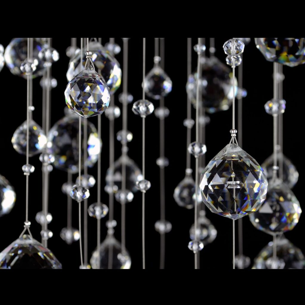 Handcrafted chandelier made from fine crystal