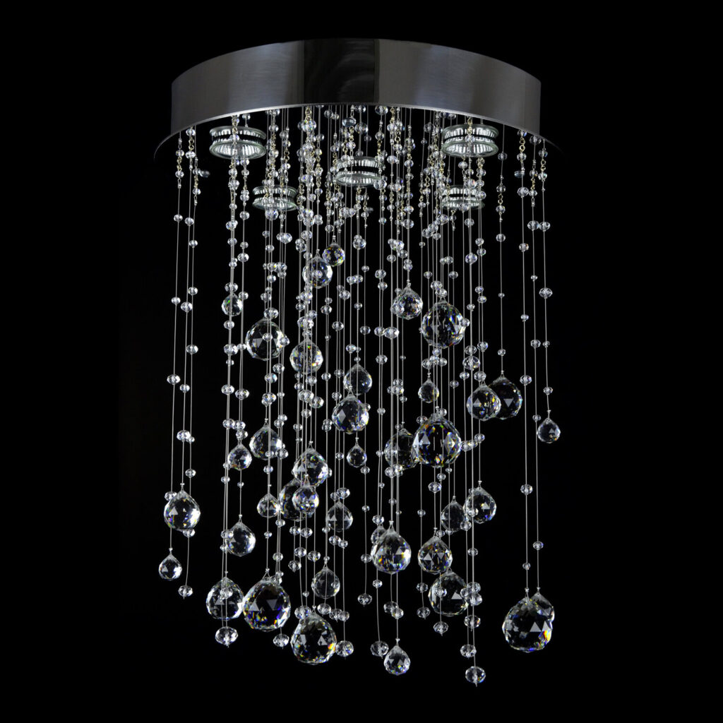 Modern chandelier inspired by traditional craftsmanship