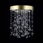 Crystal chandelier adding glamour to interiors