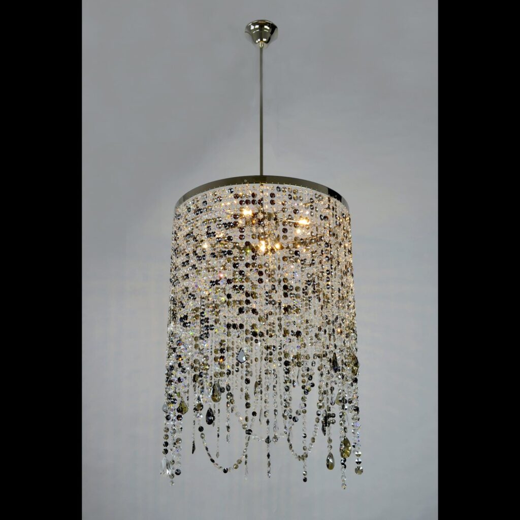 Designer lighting installation with bespoke details