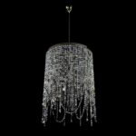 Crystal masterpiece illuminating stylish interiors