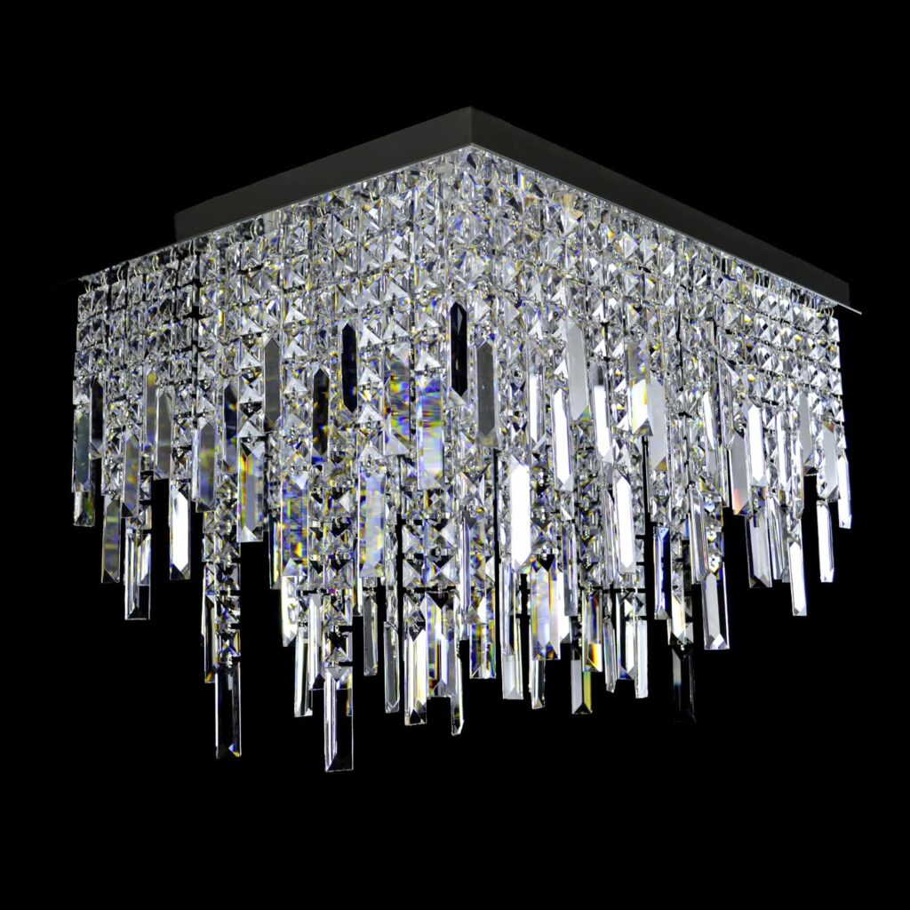 Designer lighting installation with bespoke details