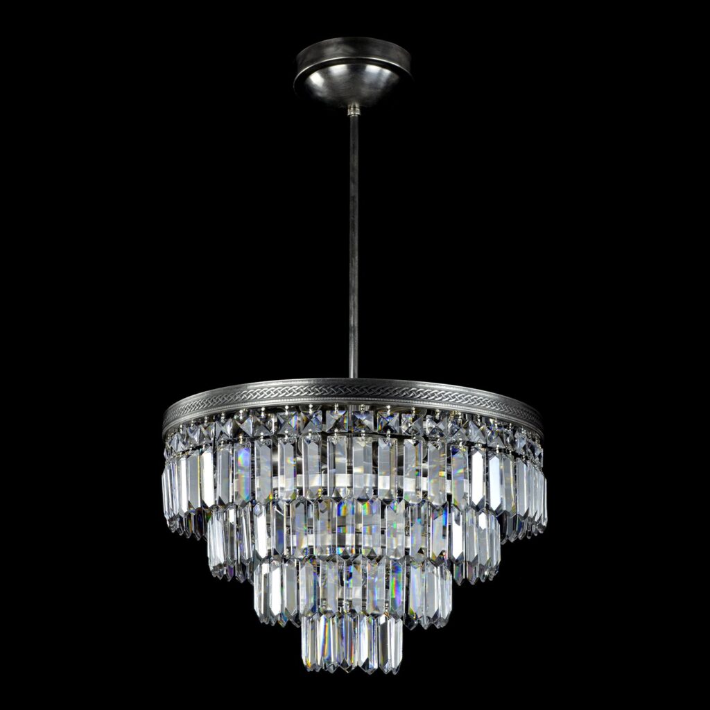Elegant light fitting made from fine materials