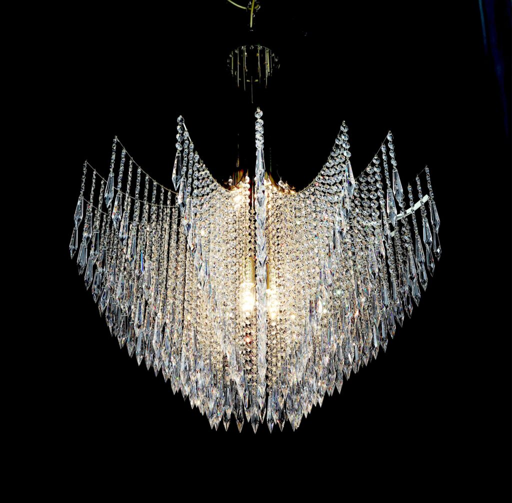 Modern chandelier inspired by traditional craftsmanship