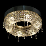 Luxury glass lighting fixture for home interiors