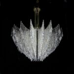 Crystal chandelier adding glamour to interiors