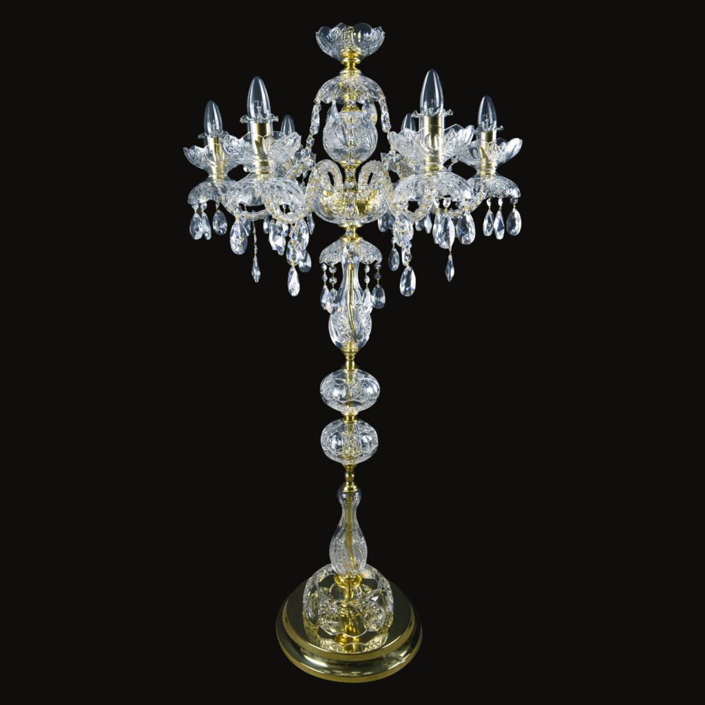 Elegant light fitting made from fine materials
