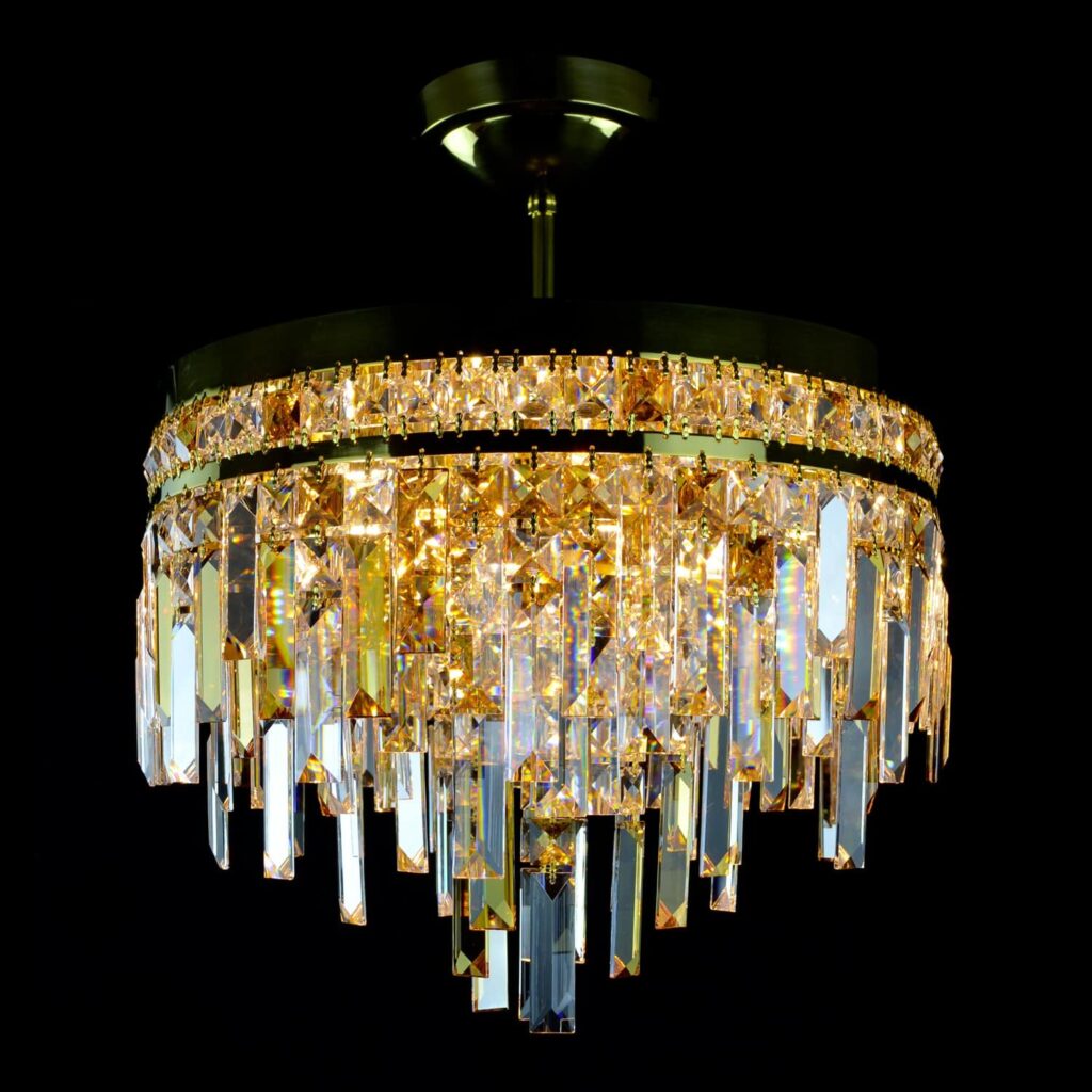 Elegant crystal lighting created with precision