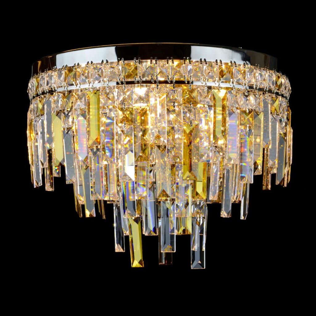 Luxury glass lighting fixture for home interiors