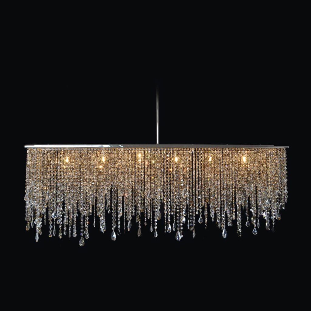 Elegant lighting centerpiece by Magnolia Blossom Interiors