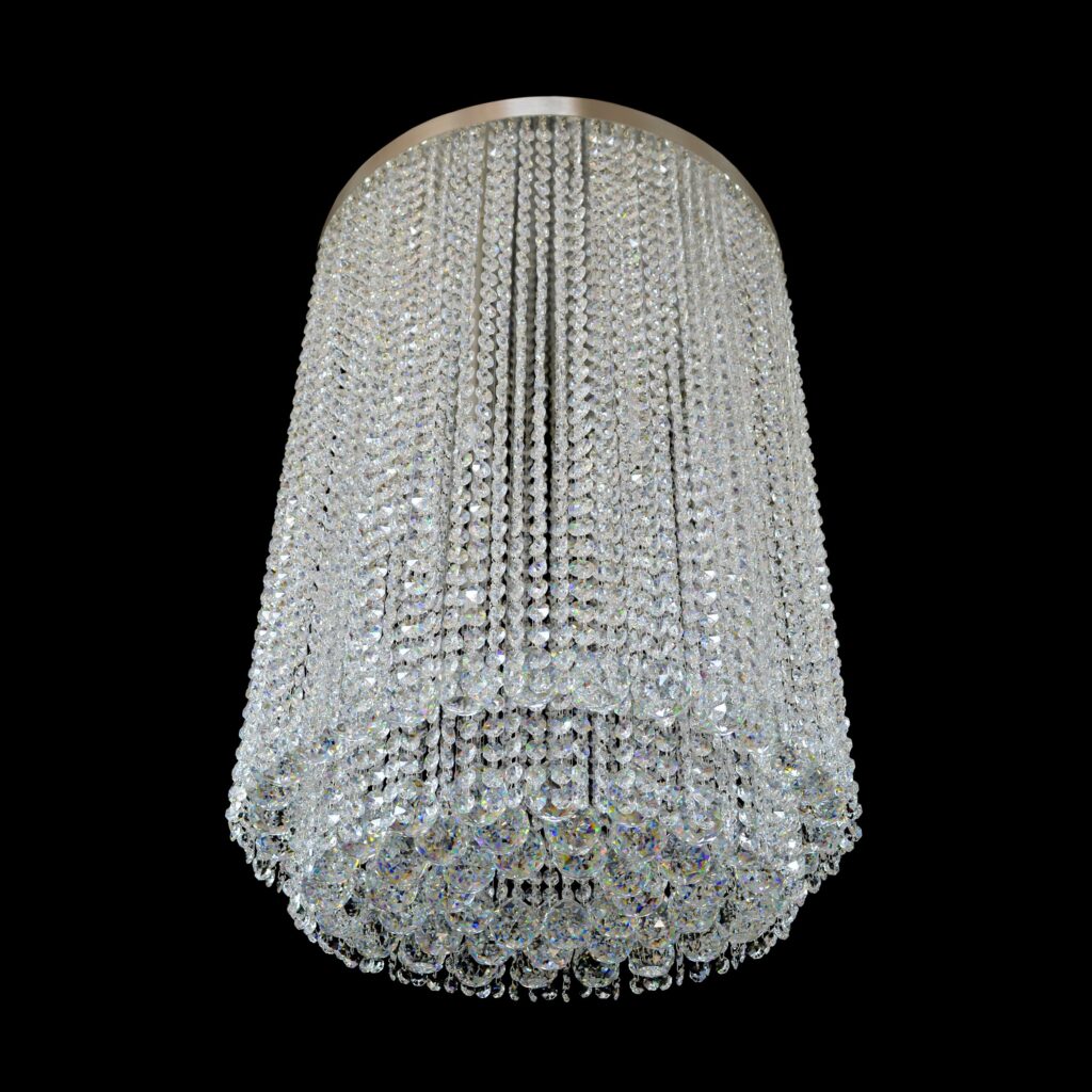 Handcrafted chandelier made from fine crystal