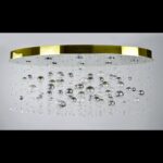 Crystal chandelier for luxury dining or living area