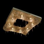 Handcrafted chandelier made from fine crystal