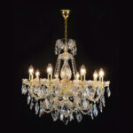 Crystal masterpiece illuminating stylish interiors