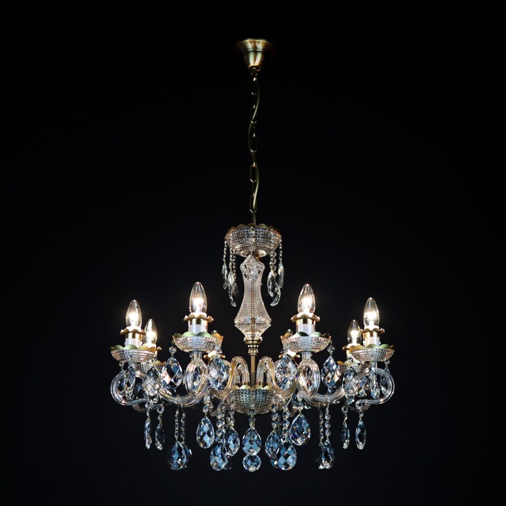 Modern chandelier inspired by traditional craftsmanship