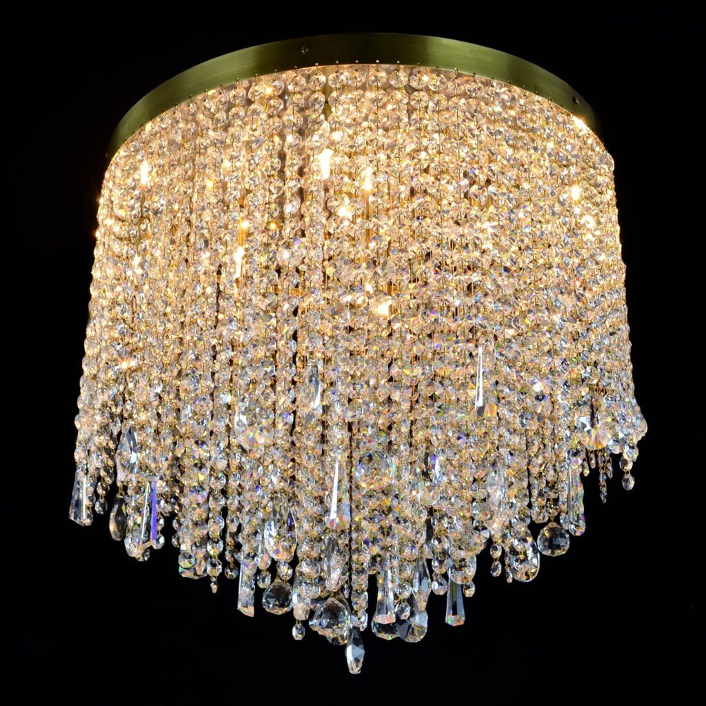 Designer lighting installation with bespoke details