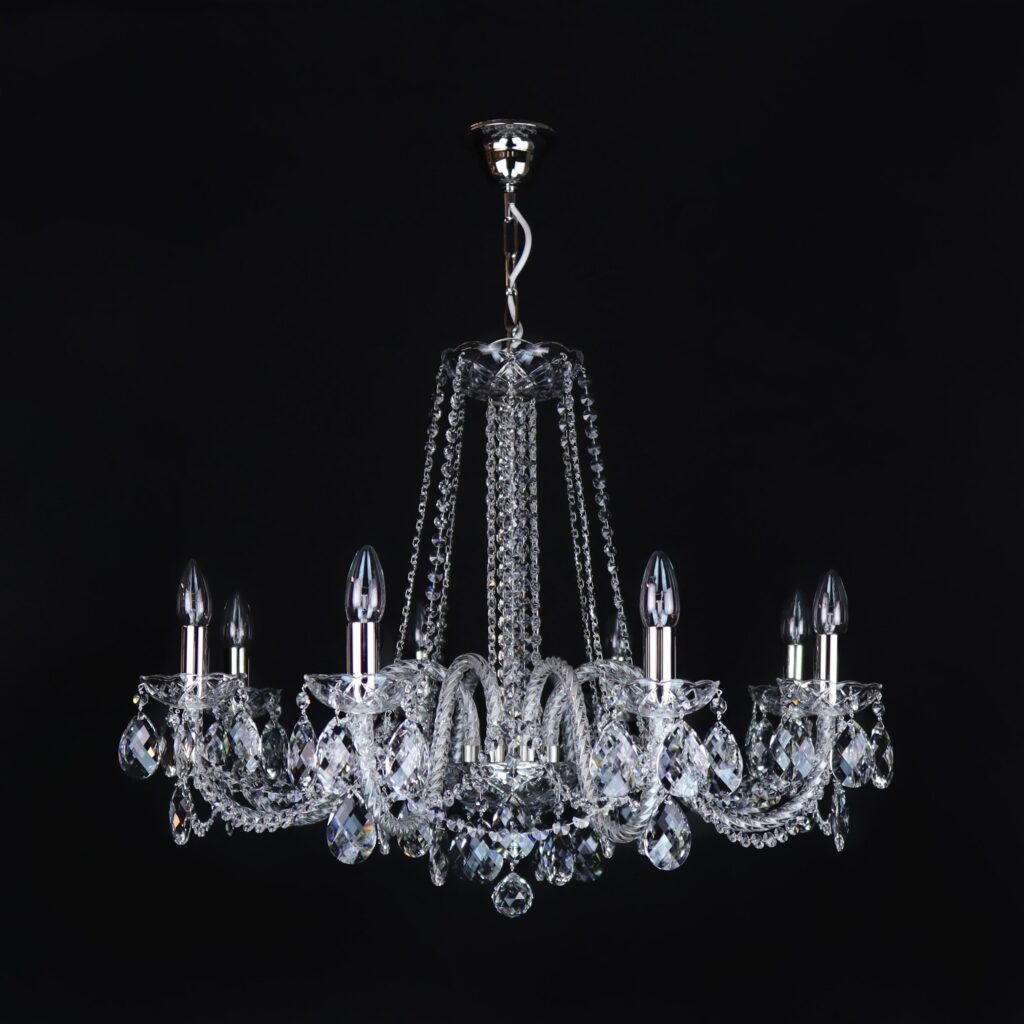 Designer lighting installation with bespoke details