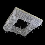 Crystal chandelier for luxury dining or living area