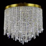Elegant light fitting made from fine materials