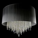 Elegant chandelier with shimmering crystal details