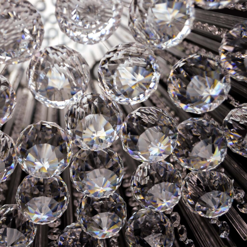 Luxury glass lighting fixture for home interiors