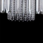 Crystal chandelier adding glamour to interiors