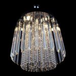 Crystal chandelier adding glamour to interiors