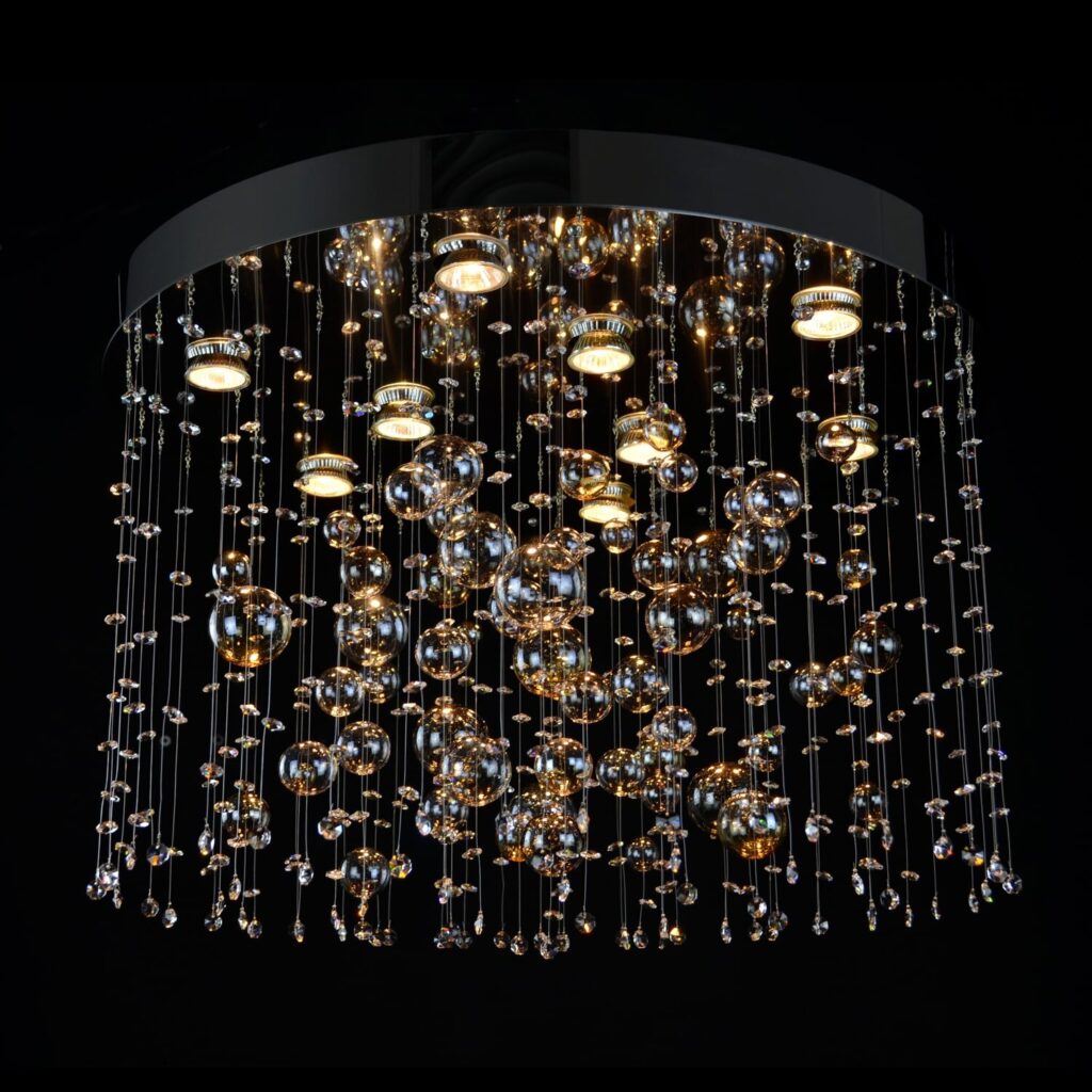 Elegant crystal lighting created with precision