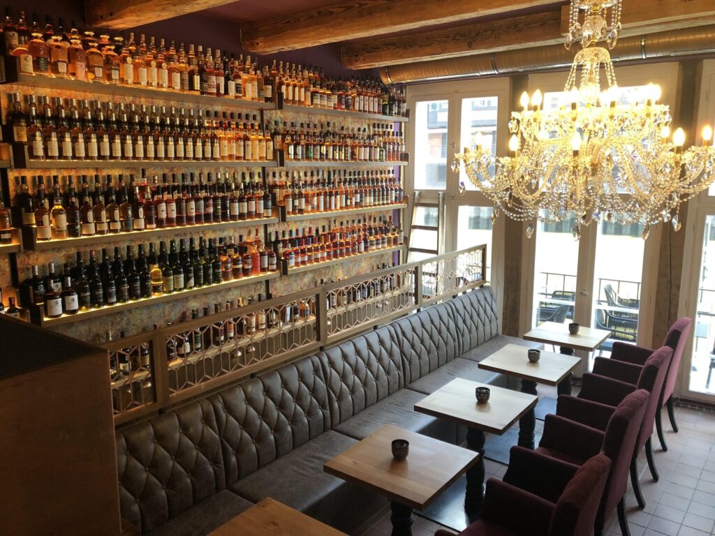 Crystal chandelier illuminating premium interiors