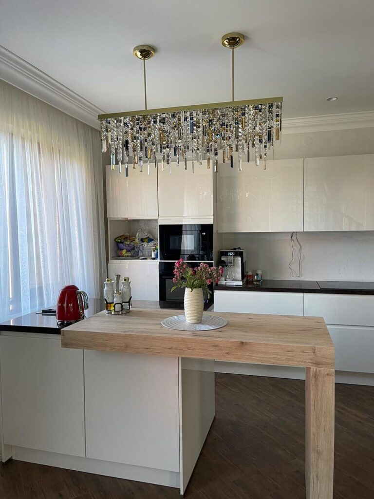 Crystal masterpiece illuminating stylish interiors