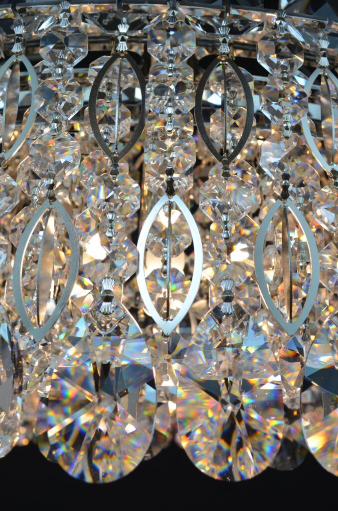 Elegant crystal lighting created with precision