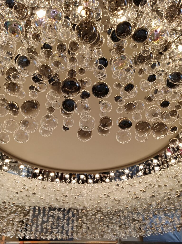 Crystal masterpiece illuminating stylish interiors